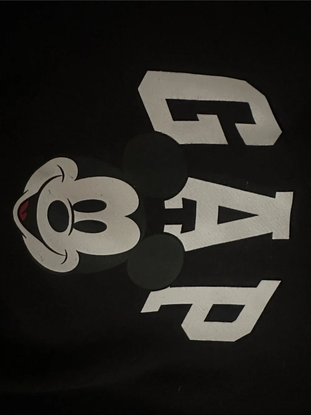 GAP Black Hoodie with Mickey Mouse Graphic